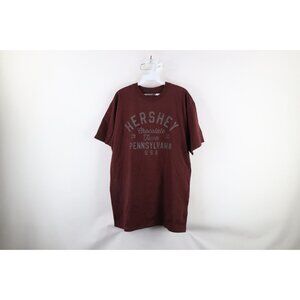 Vintage 90s Hersheys Chocolate Mens Large Faded Spell Out Pennsylvania T-Shirt